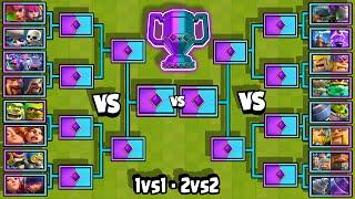 GRAN TORNEO de EVOLUCIONES y sus CARTAS  1vs1 - 2vs2  FORZUDO EVOLUCIONADO  Clash Royale