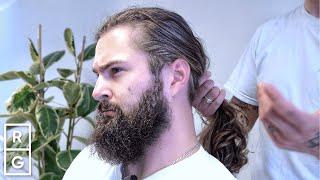His Long Hair & Beard Gets Cut OFF Biggest TRANSFORMATION on the Channel EVER?