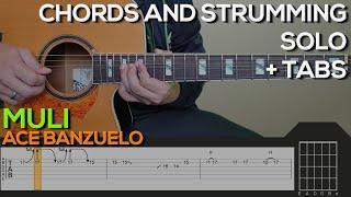 Ace Banzuelo - Muli Guitar Tutorial SOLO CHORDS AND STRUMMING + TABS