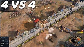 Age Of Empires 4 Multiplayer 4vs4 Gameplay 1440p 60FPS