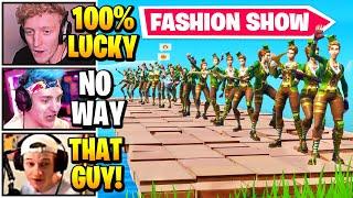 Streamers Host *LUCKIEST* Fashion Show EVER  Fortnite Daily Funny Moments Ep.573