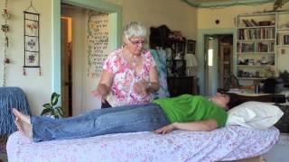 Therapeutic Touch Demo with client lying down