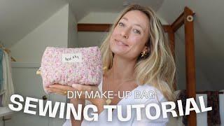 DIY make-up bag sewing tutorial