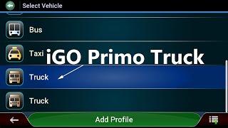 iGO Primo Truck Nextgen App Settings