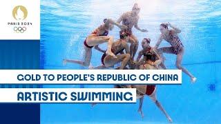 Gold to Peoples Republic of China   Artistic Swimming  #Paris2024 Highlights