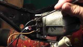 1963 VW Bug wiper motor and switch terminations & test