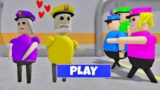 LOVE STORY - POLICE GIRL PRISON RUN SCARY OBBY #roblox #obby