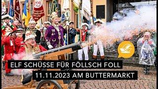 Walk of Foaset & Fastnachts-Eröffnung am Buttermarkt Fulda  11.11.2023  Wir lieben Foaset