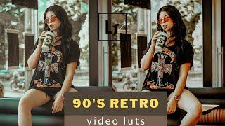 90’s Retro Moody Vintage Film Video LUTs