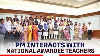 LIVE PM Narendra Modi interacts with National Awardee Teachers