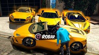 ROBANDO SUPER AUTOS de ORO en GTA 5 