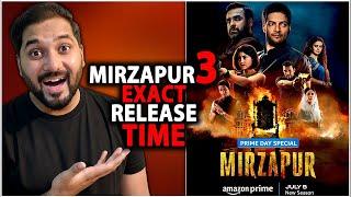 Mirzapur Season 3 Official Release Time  Mirzapur 3 Release Time  Amazon Prime Video