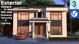 Complete Tutorial  How to Designe Exterior in 3DS MAX  Tutorial