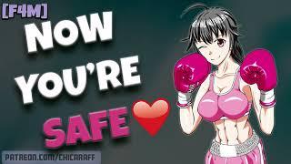 Girlfriend ASMR  *Strong* Muscular GF Protects You F4M Comfort Shy Listener