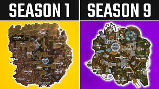 Evolution Of The Entire Apex Legends Map Season 1-Season 9