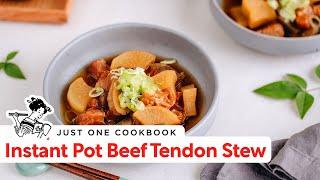 Instant Pot Japanese Beef Tendon Stew Gyusuji Nikomi Recipe 牛筋煮込みの作り方 レシピ