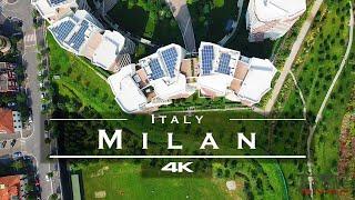 Milan Italy  - by drone 4K
