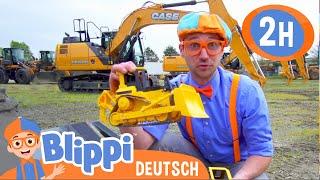 Blippi Deutsch - Bagger und Baufahrzeuge  Abenteuer und Videos für Kinder