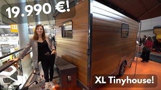 19.990- € DISCOUNT TINYHOUSE 2023 Made in Germany Doppelbett Küche Bad. Heizung. Alles aus Stahl