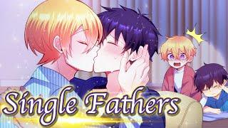 【BL Anime】Two single fathers are attracted to each other. They  kiss when their kids are asleep.