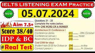 IELTS LISTENING PRACTICE TEST 2024 WITH ANSWERS  05.07.2024