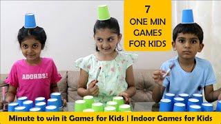 7 Indoor games for kids  One minute games  Childrens games  Games for Kids to play at home 2024