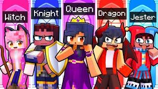 10 FRIENDS on one ROYAL BLOCK in Minecraft