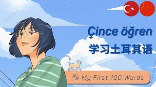 土耳其语 学习土耳其语 100土耳其词汇 Çince dili Mandarini öğrenin Mandarin Chinese-Turkish My First 100 Words