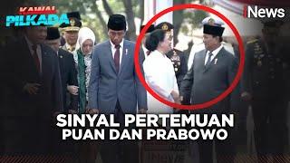 Prabowo dan Puan Berbincang usai Upacara Hari Kesaktian Pancasila - Kawal Pilkada 0210