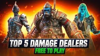 MY TOP 5 DAMAGE DEALERS USED FULLY FREE TO PLAY Raid Shadow Legends
