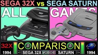 All Games Sega 32X vs Sega Saturn Side by Side Comparison  VCDECIDE