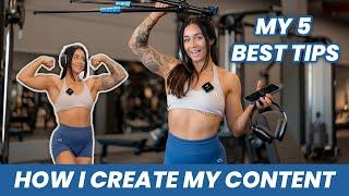 HOW I CREATE CONTENT IN THE GYM - My 5 Best Tips & Donts