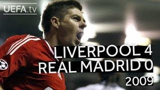 GERRARD TORRES ALONSO LIVERPOOL 4-0 REAL MADRID 200809 CHAMPIONS LEAGUE