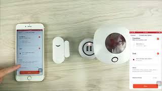 Tuya Smart WiFi Door Sensor Door Open  Closed Detectors Wifi Home Alarm