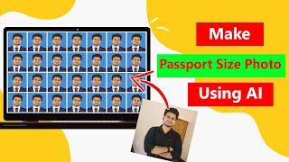 Free Passport Size Photo Making AI Website...Just One Click...Hindi...