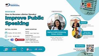 Webinar  How to Become a Better Speaker Improve Public Speaking