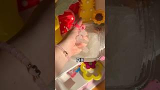 HOW TO FIX OVER ACTIVATED CLEAR SLIME  *diy slime makeover*