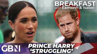 Prince Harry struggling to hide his anxiety during Nigeria tour Needs Meghan to calm him down