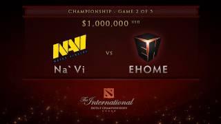 EHOME vs NaVi - Game 2 Championship Finals - Dota 2 International -  English Commentary