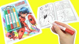 Miraculous Ladybug and Cat Noir Coloring and Activity Book Pages Games Puzzles and Dolls