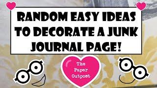 CRAFT WITH ME JUNK JOURNAL TIPS Easy IDEAS for Beginners The Paper Outpost