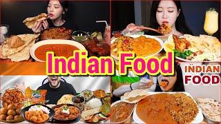 ASMR Foreigners Trying Indian Food Too Much  Mukbang