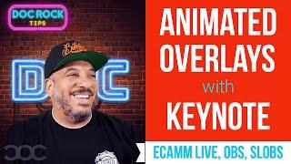 Creating Animated Overlays for Livestreams with Keynote Ecamm Live OBS Streamlabs OBS