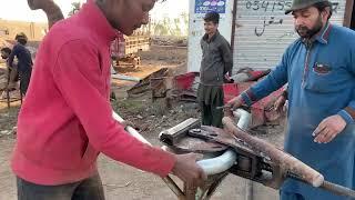 How to Pipe bending on bending machine  amazing process of pipe bending on diy