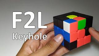 F2L Keyhole Method + Pseudoslotting