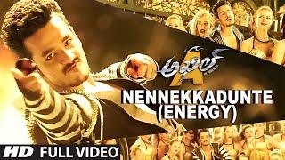 Nennekkadunte Energy Full Video Song  Akhil-The Power Of Jua  Akhil Akkineni Sayesha