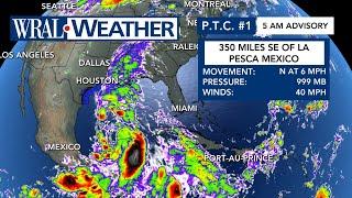 Potential Tropical Cyclone One forms in Gulf likely to become Tropical Storm Alberto