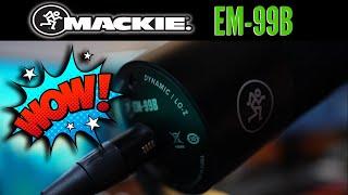 Mackie EM-99B - the BEST dynamic mic for spoken word  Easier to use than RE20 and SM7B