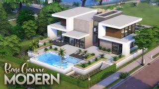 BASE GAME MODERN HOUSE  NO CC  The Sims 4 Speed Build