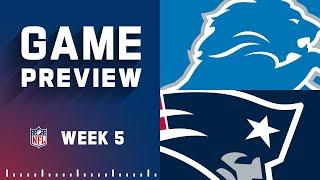 Detroit Lions vs. New England Patriots Week 5 Game Preview